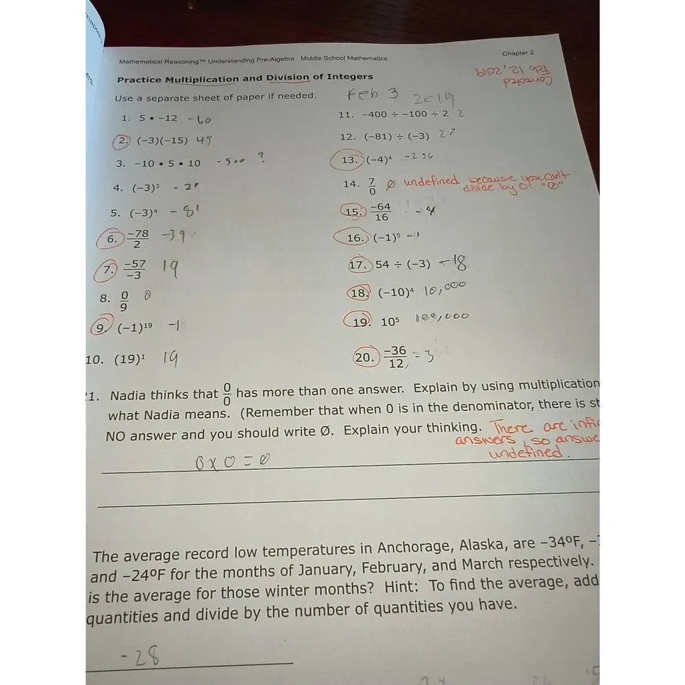 Understanding Pre-Algebra Workbook Middle School Mathematics (Grades 6-8)